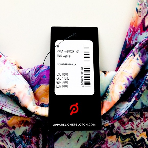 Peloton River Rock High-Waist Printed Leggings Size Medium NWT - Picture 8 of 10